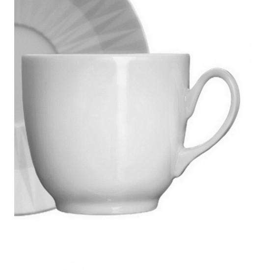 Xicara Para Café 75ml Com Pires Diamante Porcelana Germer